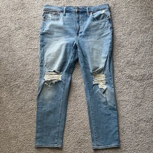 Madewell Blue Straight Leg Jeans